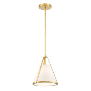 Fulton One Light Pendant in Antique Gold by Crystorama