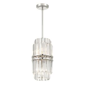 Hayes Four Light Pendant in Polished Nickel by Crystorama