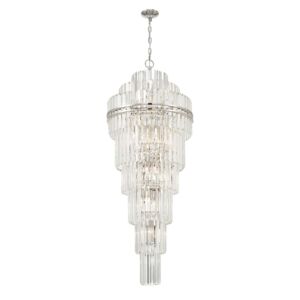 Hayes 31 Light Chandelier in Polished Nickel by Crystorama