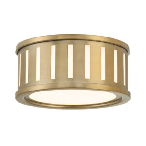 Kendal 2-Light Flush Mount in Vibrant Gold