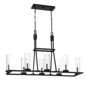 Nerito  Island Chandelier in Matte Black by Eurofase