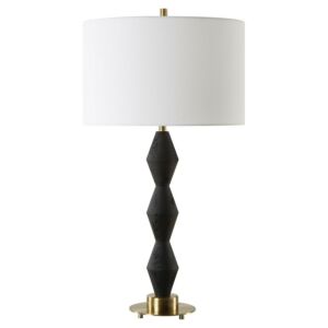 Threefold  Table Lamp in Antique Brass by Uttermost