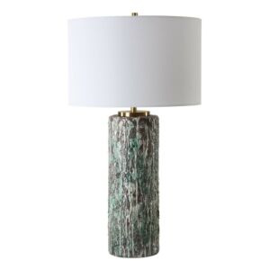 Meltdown  Table Lamp in Charcoal Background. Brass by Uttermost