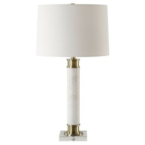 Plinth  Table Lamp in Antique Brass by Uttermost