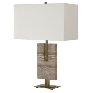 Turning Point  Table Lamp in Brushed Antique Brass by Uttermost