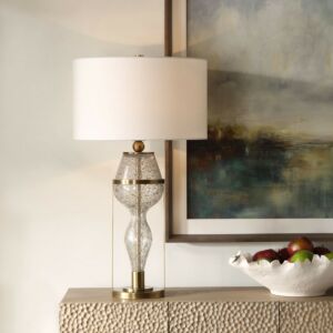 Out Of Time  Table Lamp in Antique Brass by Uttermost