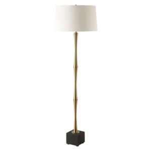 Shino  Floor Lamp in Antique Brass by Uttermost