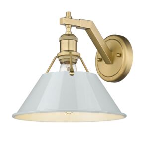 Orwell BCB One Light Wall Sconce in Brushed Champagne Bronze by Golden