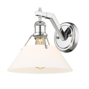 Orwell CH One Light Wall Sconce in Chrome by Golden