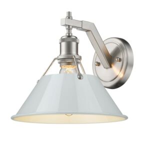 Orwell PW 1-Light Wall Sconce in Pewter