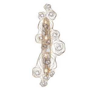 Ethereal Rose Four Light Wall Sconce in Havana Gold OmbrePolished Stainless Accents by Varaluz