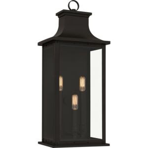 Abernathy Three Light Outdoor Wall Mount in Old Bronze by Quoizel