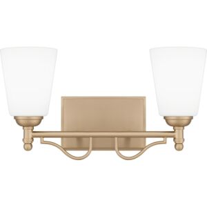 Esther Two Light Bath in Bronze Gold by Quoizel