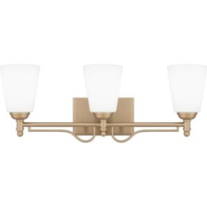 Esther 3-Light Bathroom Vanity Light in Bronze Gold