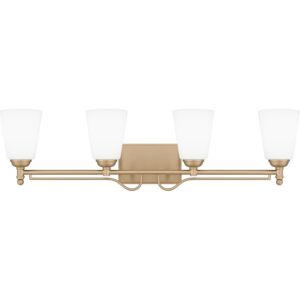 Esther Four Light Bath in Bronze Gold by Quoizel