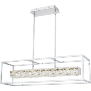 Dazzle LED Linear Chandelier in Polished Chrome by Quoizel