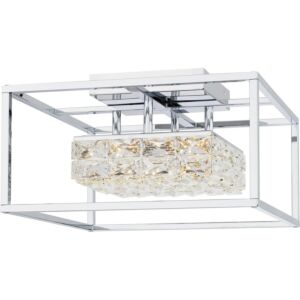 Dazzle LED Semi Flush Mount in Polished Chrome by Quoizel