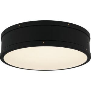 Quoizel Flush Mount LED Flush Mount in Matte Black by Quoizel