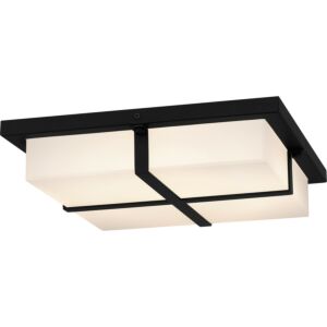 Quoizel Flush Mount LED Flush Mount in Matte Black by Quoizel