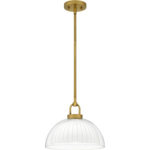 Quoizel Pendant 1-Light Pendant in Brushed Gold