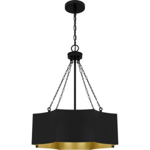 Quoizel Pendant 4-Light Pendant in Matte Black