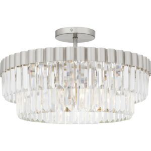 Quoizel SemiFlush Mount Four Light Semi Flush Mount in Brushed Nickel by Quoizel