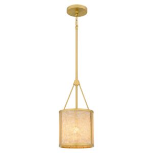 Stoneland 1-Light Mini Pendant in Brushed Gold