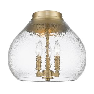 Ariella BCB 3-Light Flush Mount in Brushed Champagne Bronze