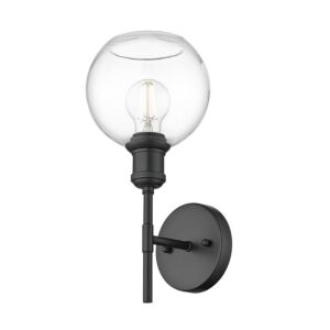 Axel BLK 1-Light Wall Sconce in Matte Black