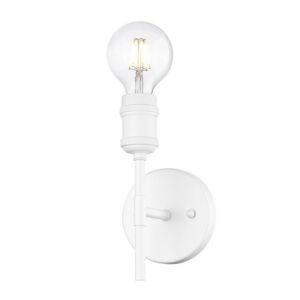 Axel WHT 1-Light Wall Sconce in Matte White