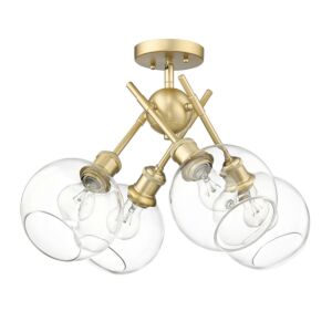 Axel BCB 4-Light Semi-Flush Mount in Brushed Champagne Bronze