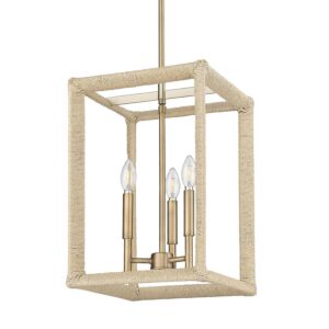 Kimber 3-Light Pendant in Modern Brass