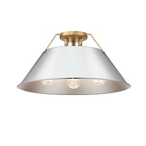 Orwell BCB 3-Light Flush Mount in Brushed Champagne Bronze