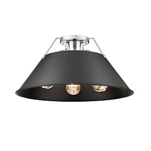 Orwell CH 3-Light Flush Mount in Chrome