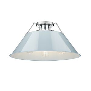 Orwell CH 3-Light Flush Mount in Chrome