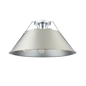 Orwell CH 3-Light Flush Mount in Chrome