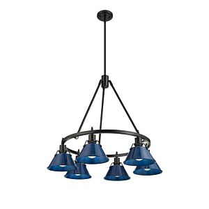 Orwell BLK 6-Light Chandelier in Matte Black