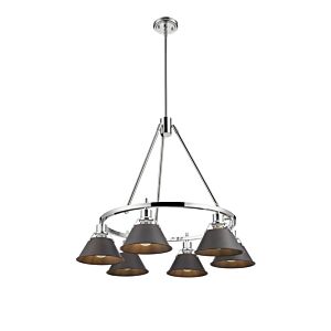 Orwell CH 6-Light Chandelier in Chrome