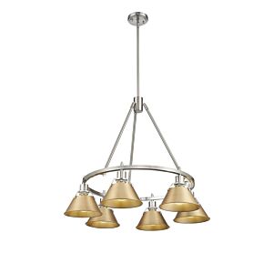 Orwell PW 6-Light Chandelier in Pewter