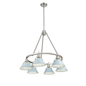 Orwell PW 6-Light Chandelier in Pewter