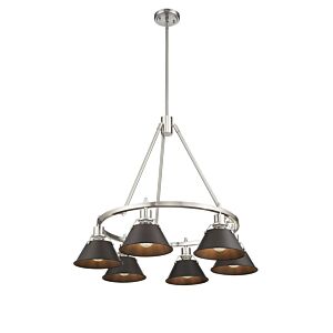 Orwell PW 6-Light Chandelier in Pewter