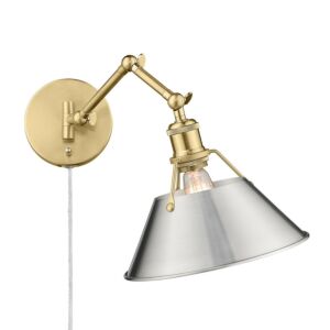 Orwell BCB One Light Wall Sconce in Brushed Champagne Bronze by Golden