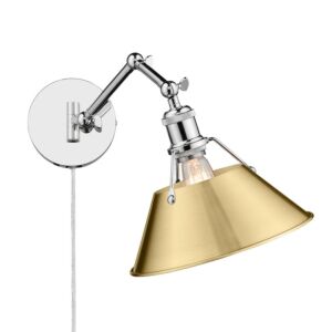 Orwell CH 1-Light Wall Sconce in Chrome