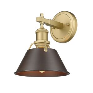 Orwell BCB 1-Light Bathroom Vanity Light in Brushed Champagne Bronze