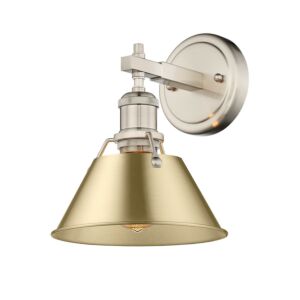 Orwell PW 1-Light Bathroom Vanity Light in Pewter