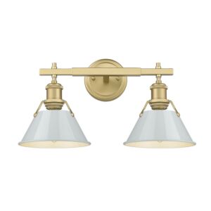 Orwell BCB 2-Light Bathroom Vanity Light in Brushed Champagne Bronze