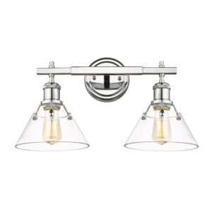 Orwell CH 2-Light Bathroom Vanity Light in Chrome