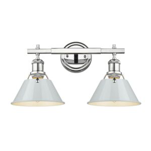 Orwell CH 2-Light Bathroom Vanity Light in Chrome