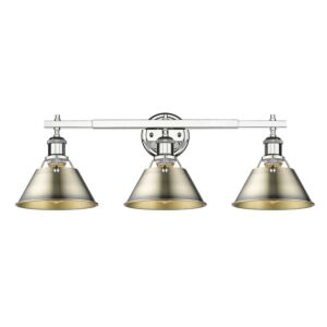 Orwell CH 3-Light Bathroom Vanity Light in Chrome