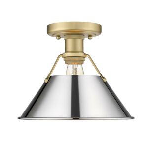 Orwell BCB 1-Light Flush Mount in Brushed Champagne Bronze